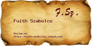 Fuith Szabolcs névjegykártya